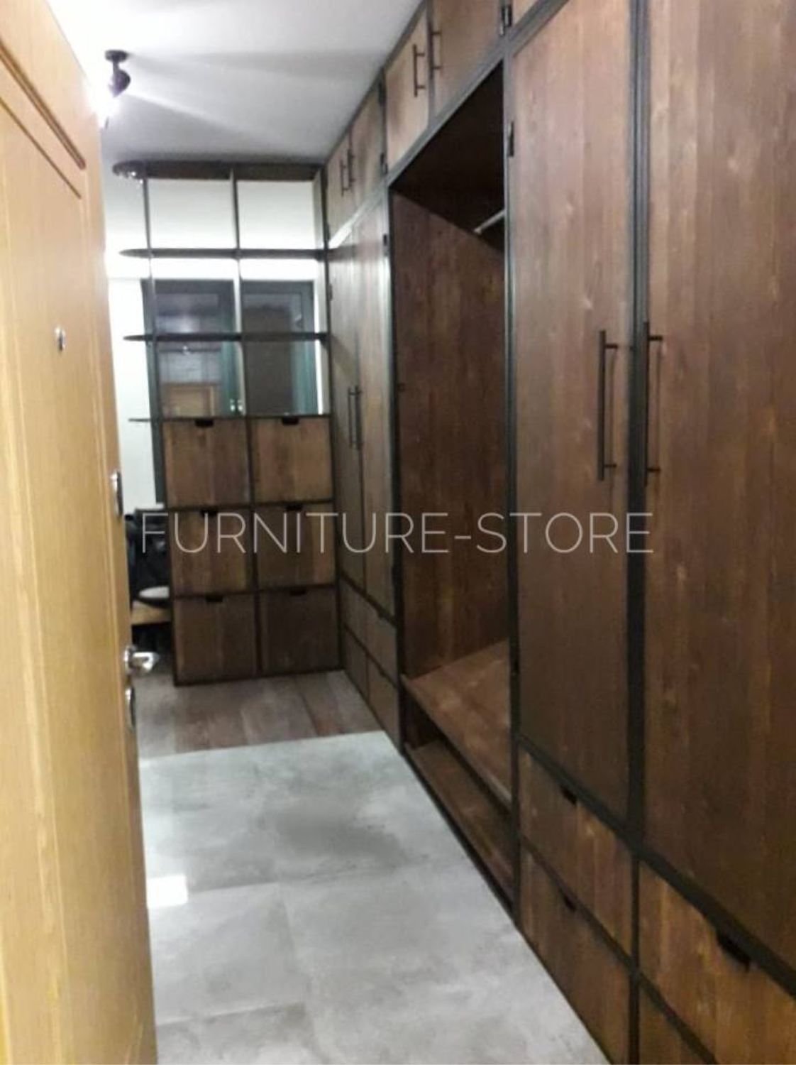 Шкафы: Шкаф в стиле лофт из сосны и металла