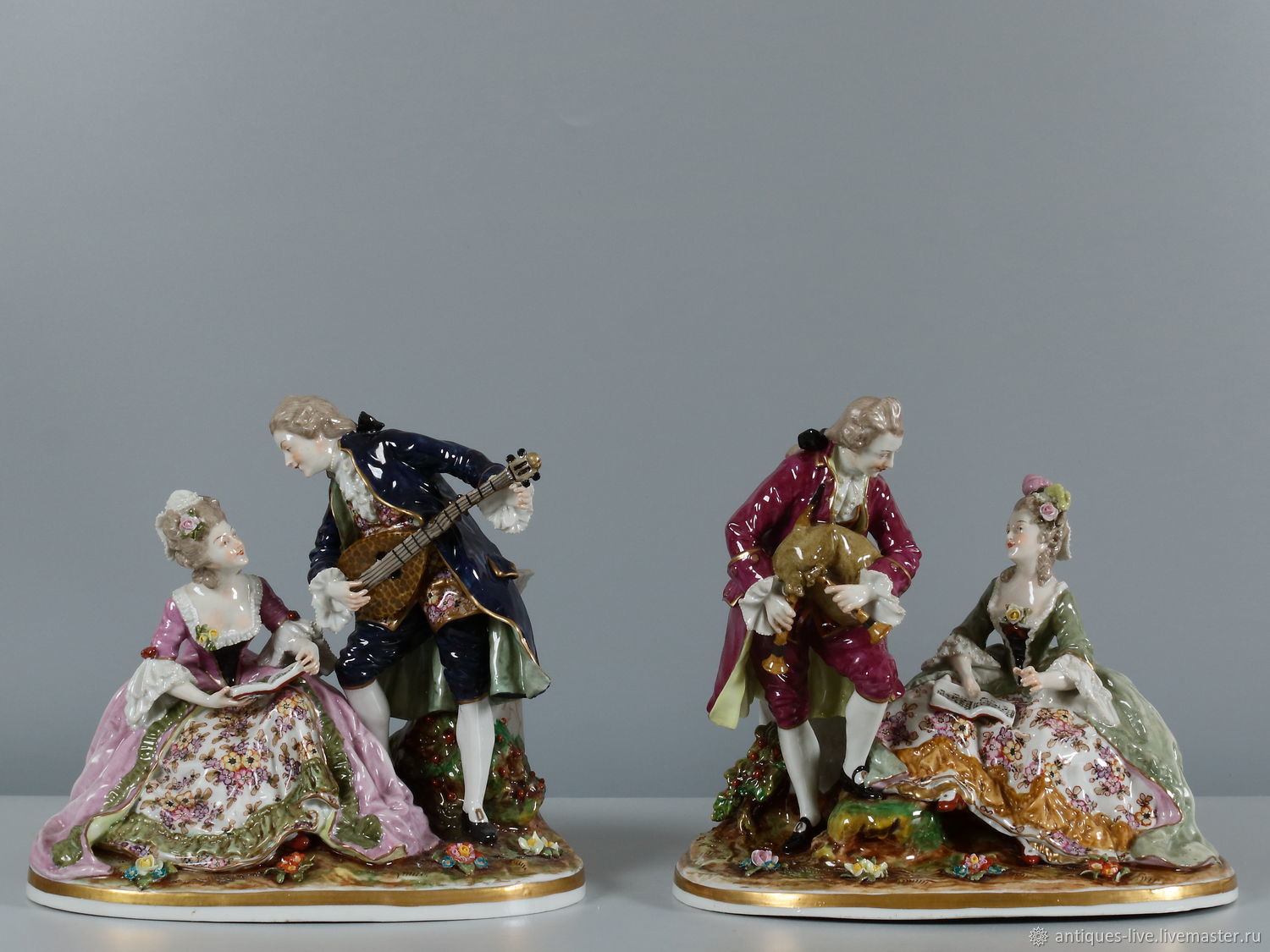 Винтаж: Старинные фарфоровые статуэтки. Германия