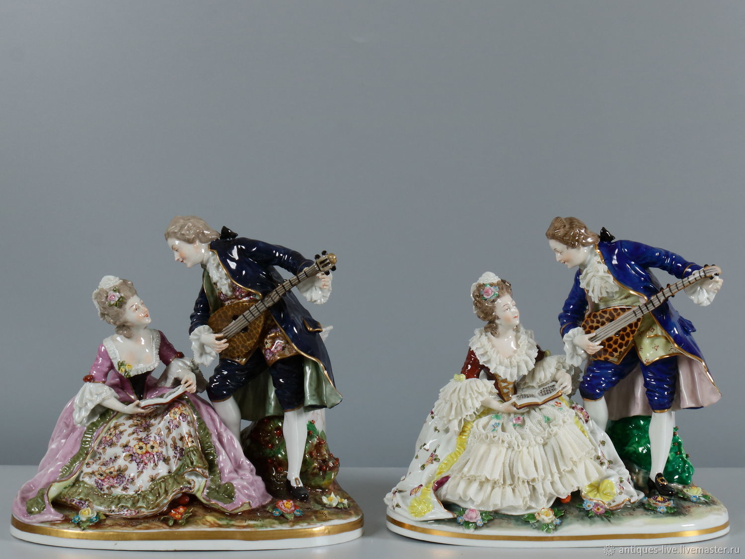 Винтаж: Старинные фарфоровые статуэтки. Германия