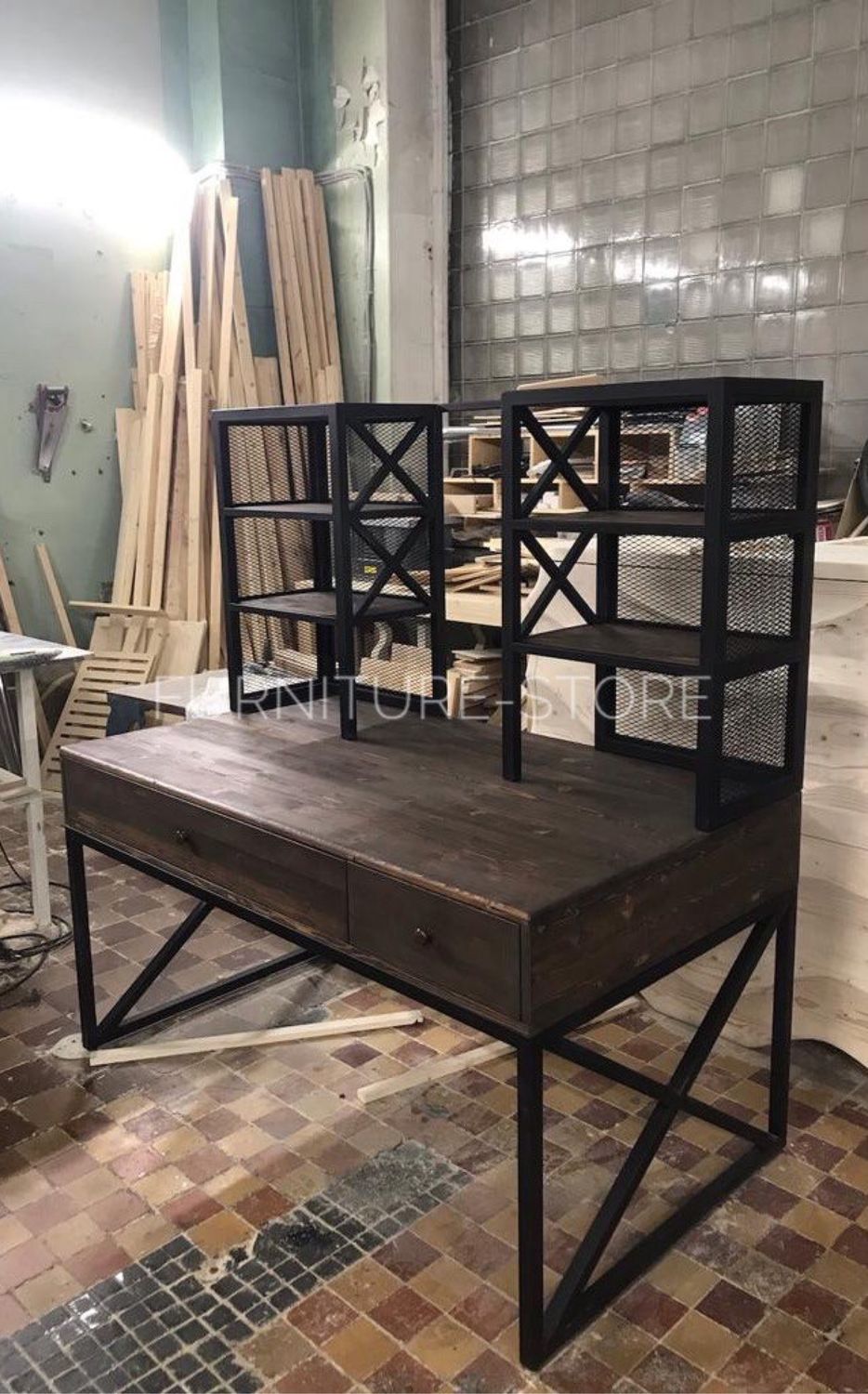 Столы: Рабочий стол в стиле лофт