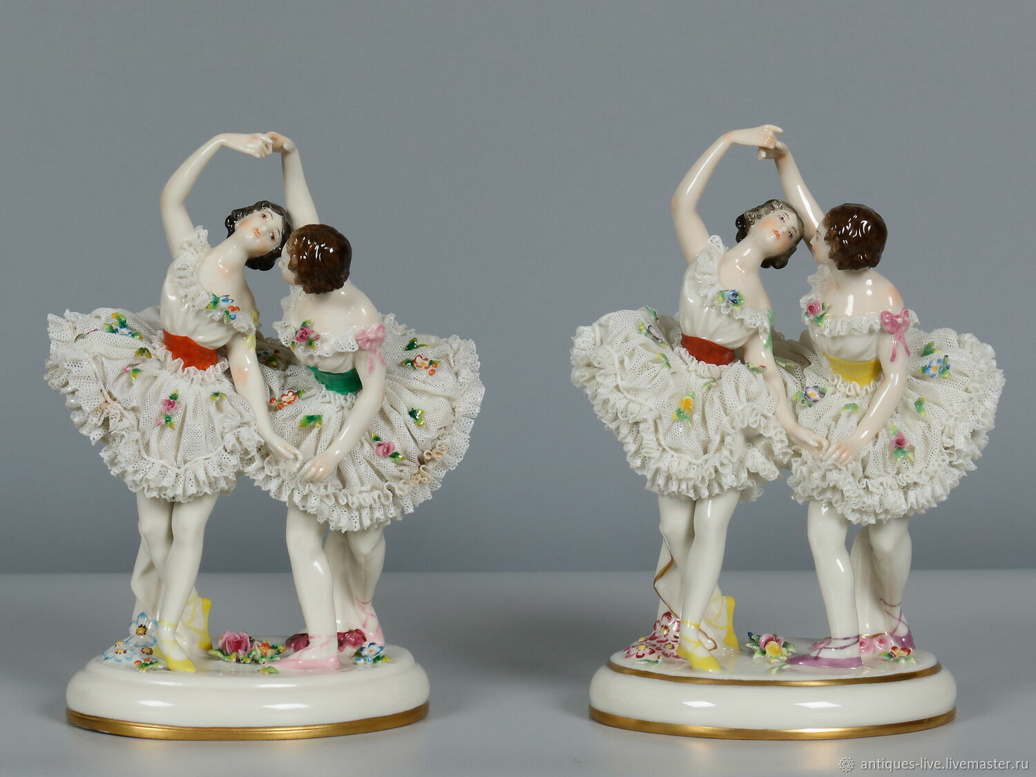 Винтаж: Старинные фарфоровые статуэтки. Volstedt, Germany