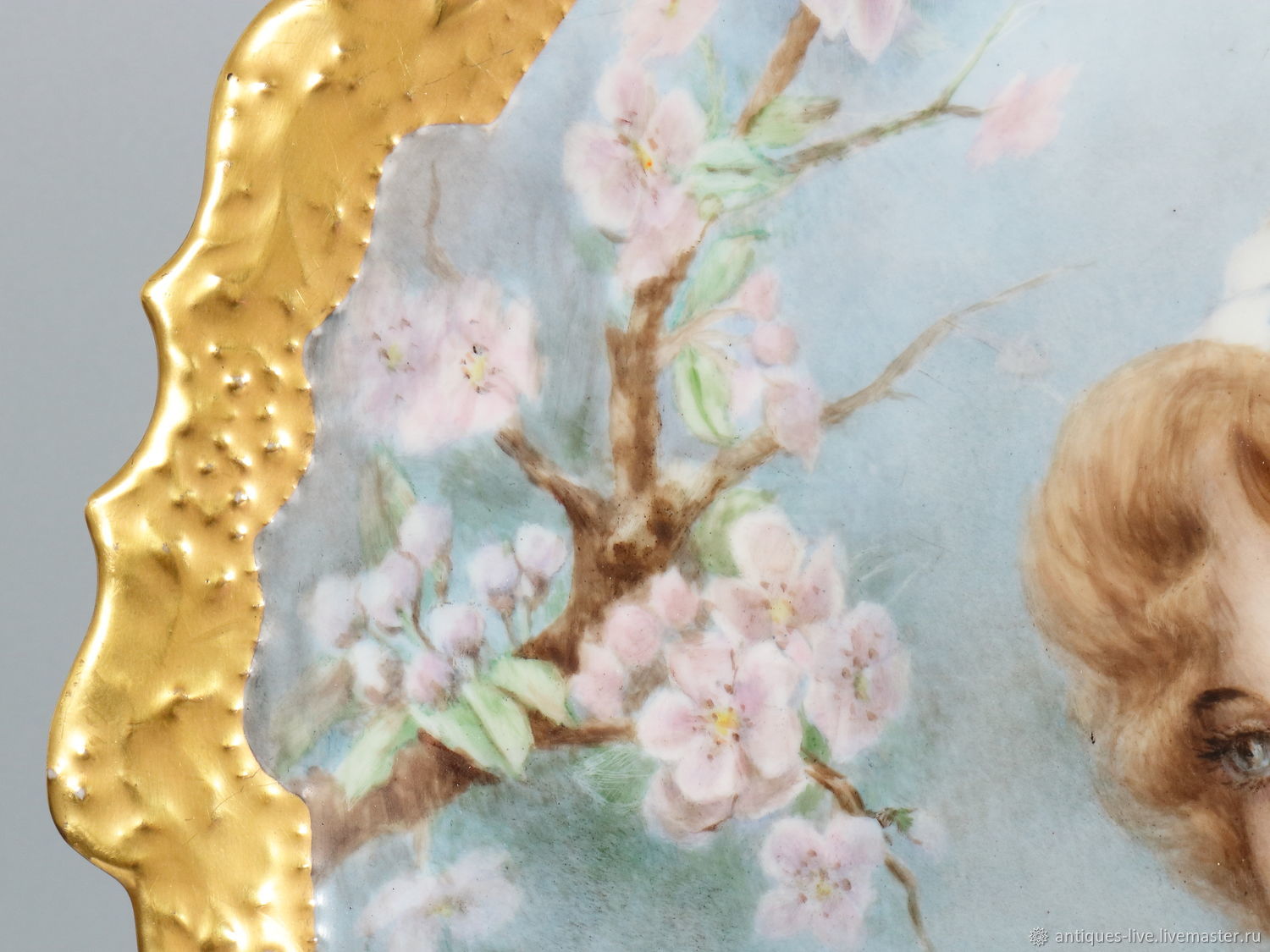 Винтаж: Антикварное фарфоровое блюдо. Limoges