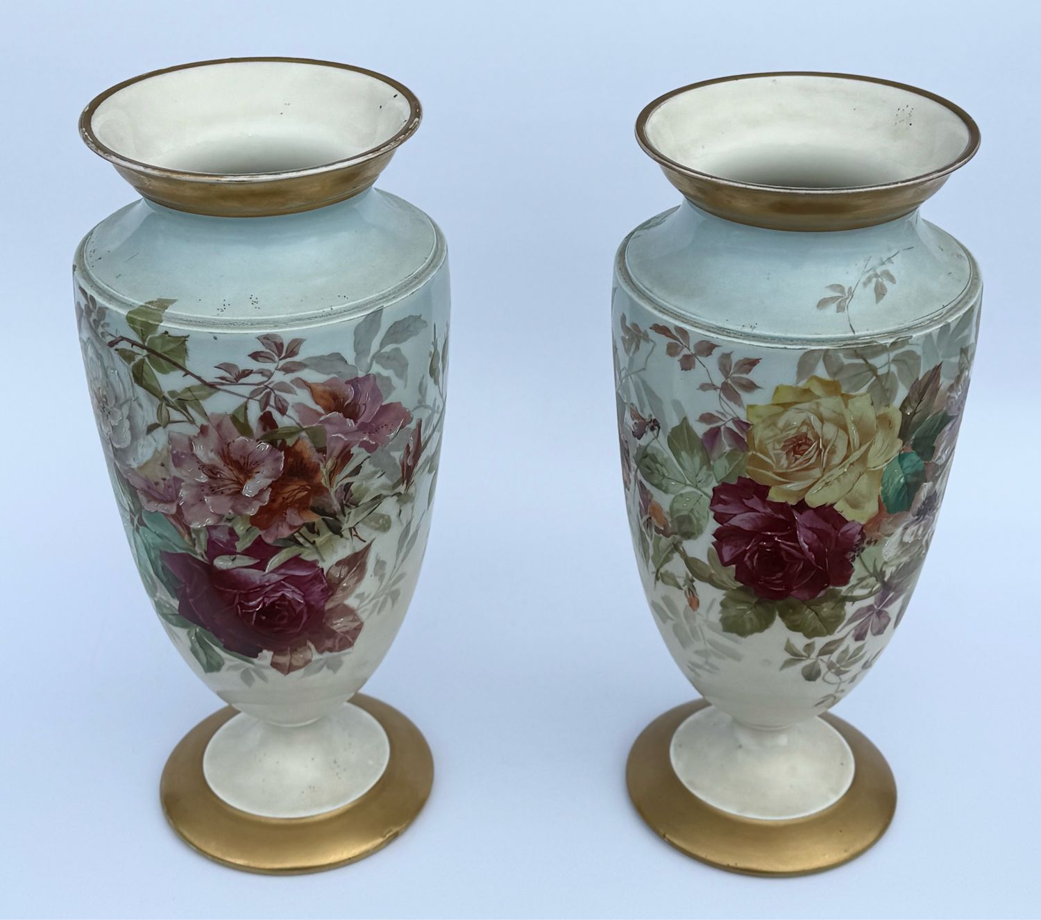 Винтаж: Старинные фарфоровые вазы. Франция