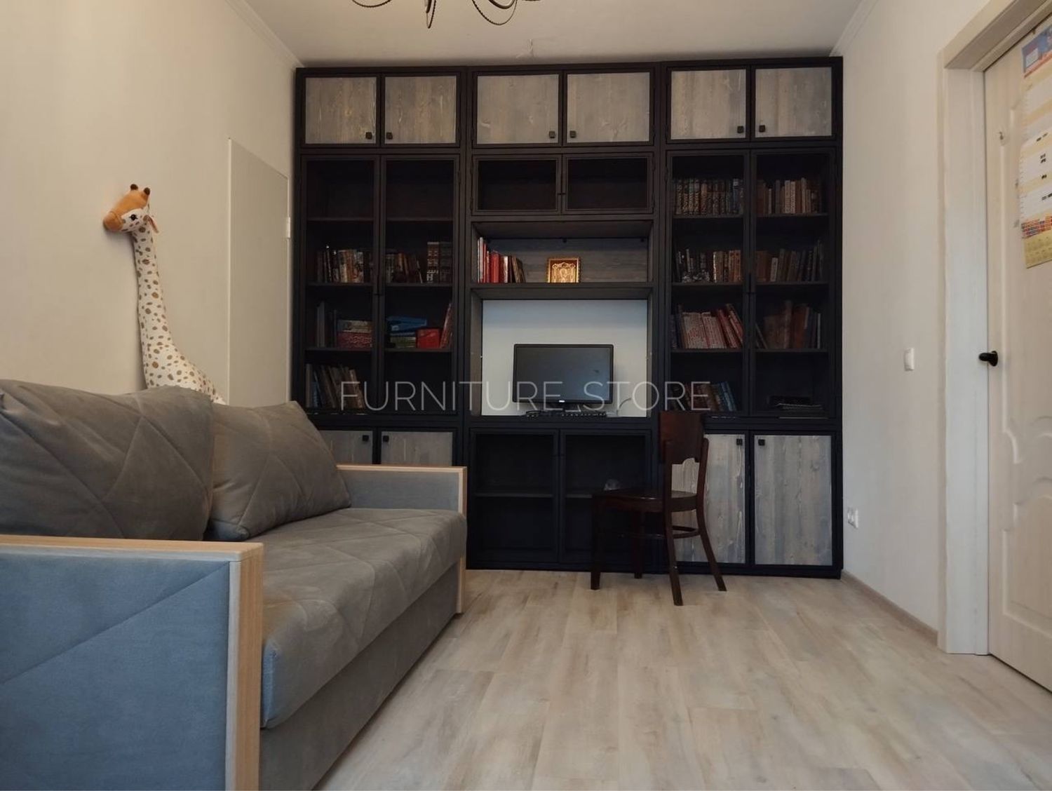 Шкафы: Шкаф в стиле лофт из массива сосны