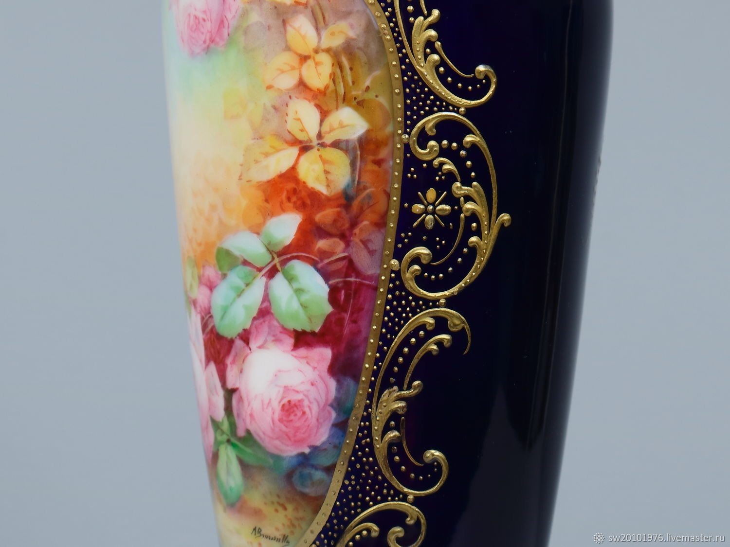 Винтаж: Редкая! Старинная вазочка. Limoges France