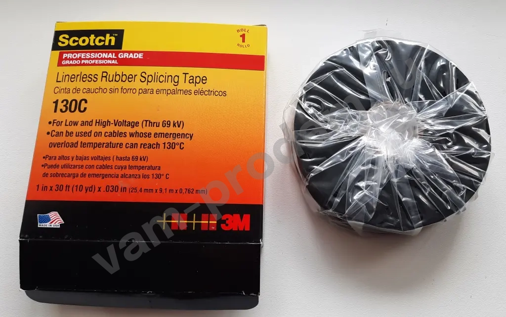 3M Герметизирующая лента для кабеля 25.4 мм 9.1 м