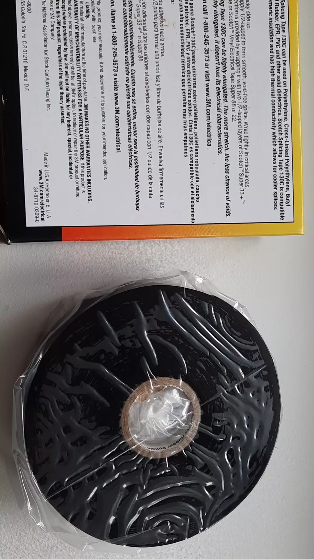 3M Герметизирующая лента для кабеля 25.4 мм 9.1 м