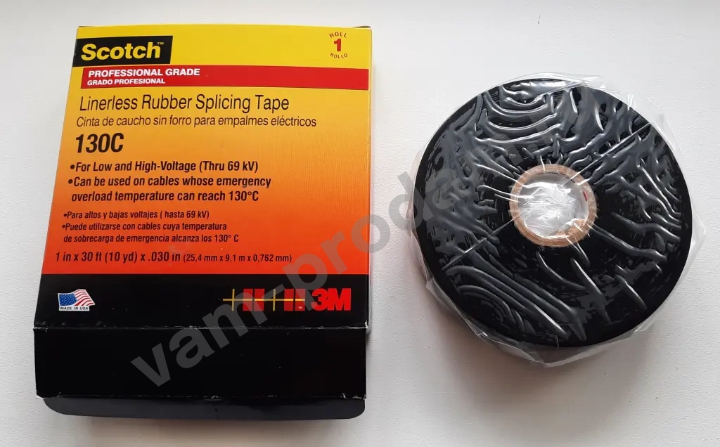 3M Герметизирующая лента для кабеля 25.4 мм 9.1 м