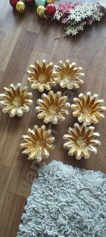 Розетки новогодние из фольги.СССР