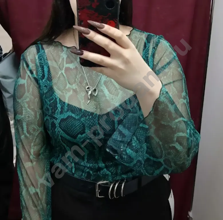 Лонгслив змея сетка