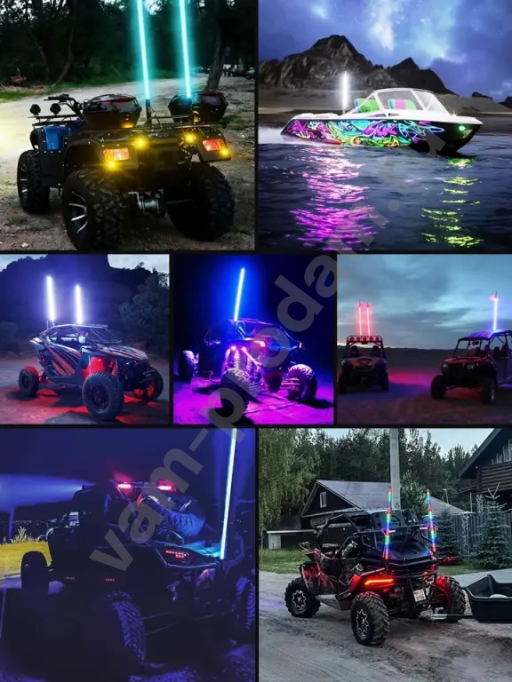 Флагштоки RGB на квадрацикл или багги