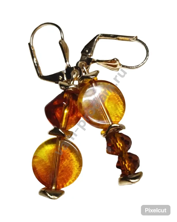 Осенний вальс" — комплект украшений ручной работы, новые