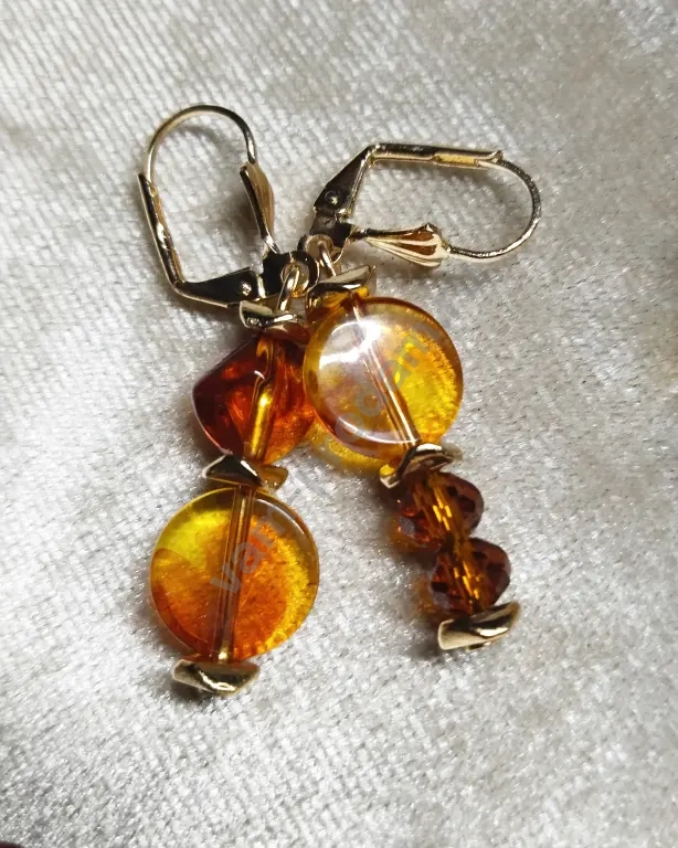 Осенний вальс" — комплект украшений ручной работы, новые