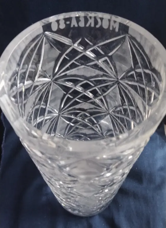 хручтальная ваза из СССР.