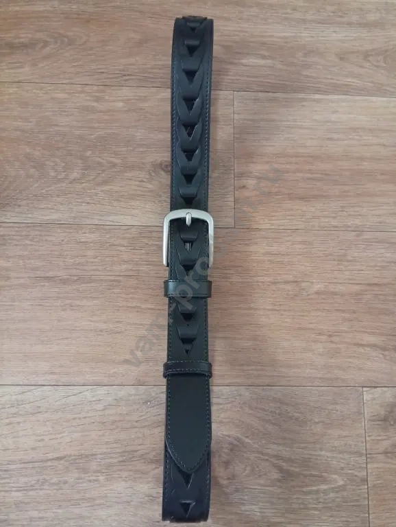 Ремень кожаный с плетением