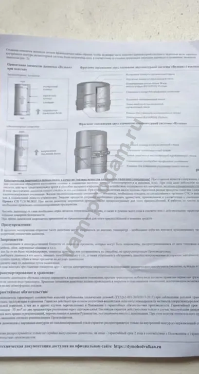 Дымоход 250 Вулкан dfvdr tlvdr100025