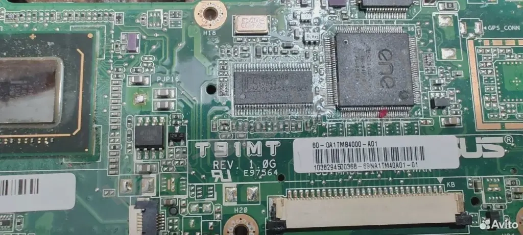 Плата Asus T91MT rev. 1.0G
