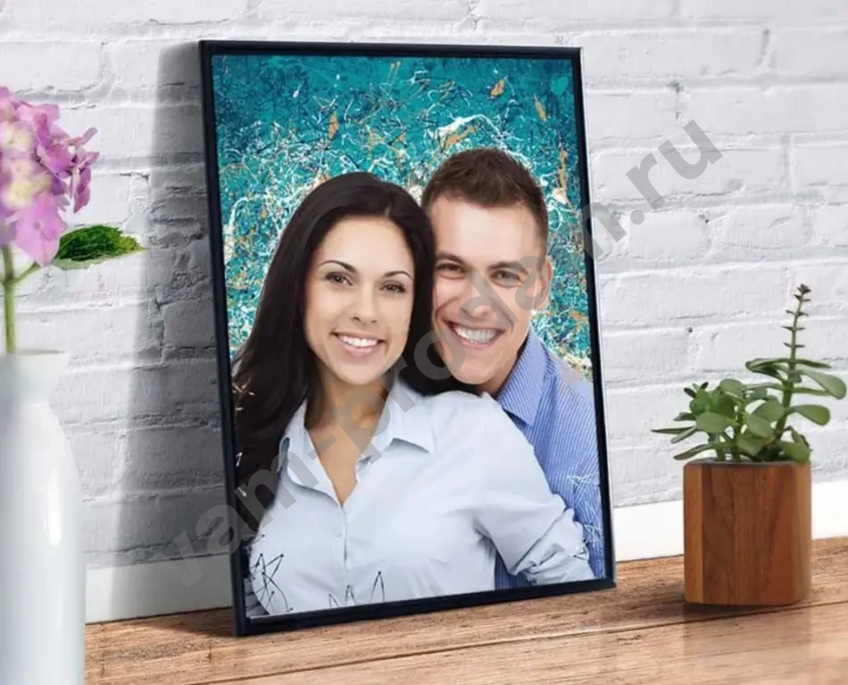 портрет по фото на холсте