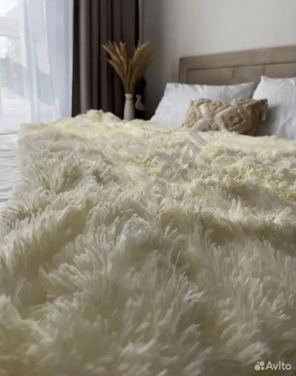 Плед пушистый двусторонний