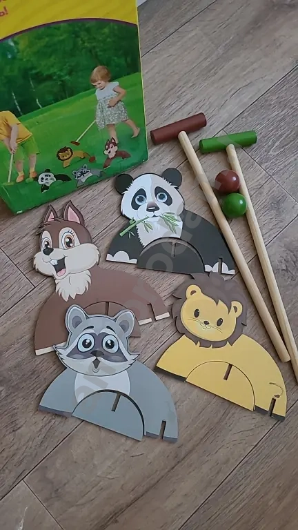 Детская игра Крокет. Новый набор из дерева