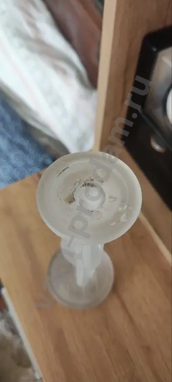 Подсвечник «Елена прекрасная » матовый хрусталь