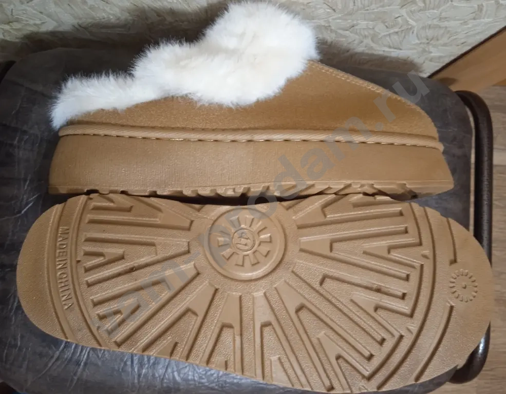 Тапочки угги домашние на платформе