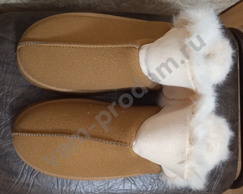 Тапочки угги домашние на платформе
