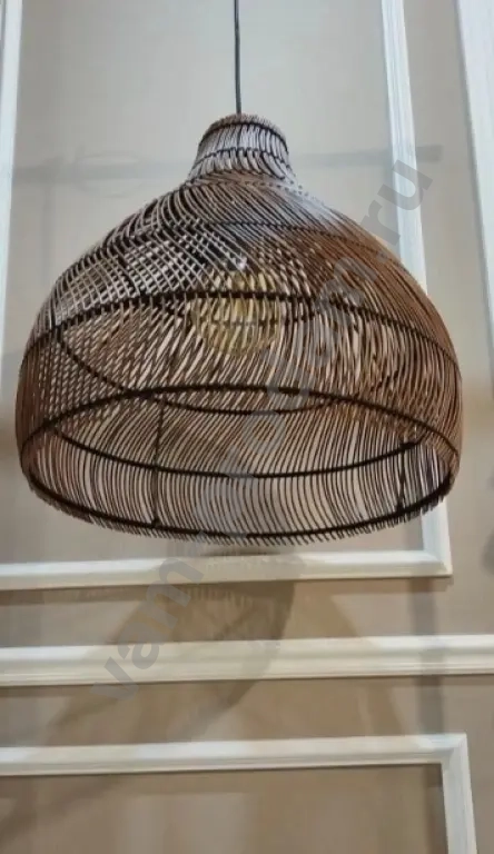 Плетеный абажур дизайнерский, артсвет