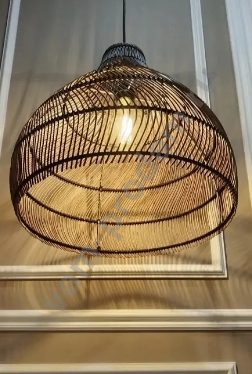 Плетеный абажур дизайнерский, артсвет