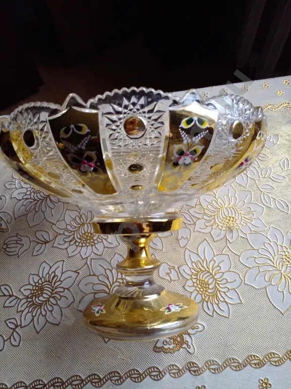 Ваза хрустальная для фруктов и конфет