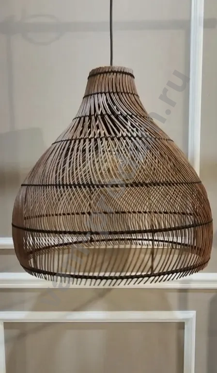 Плетеный абажур дизайнерский, артсвет