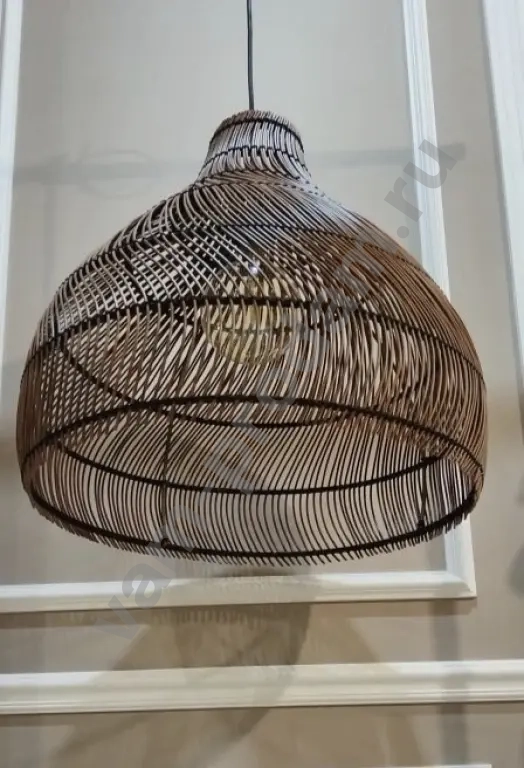 Плетеный абажур дизайнерский, артсвет