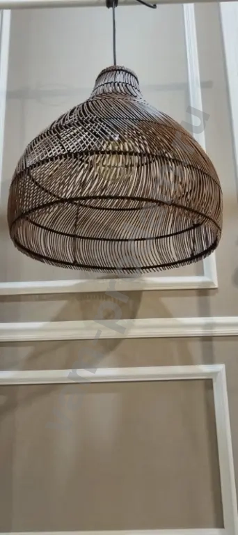 Плетеный абажур дизайнерский, артсвет