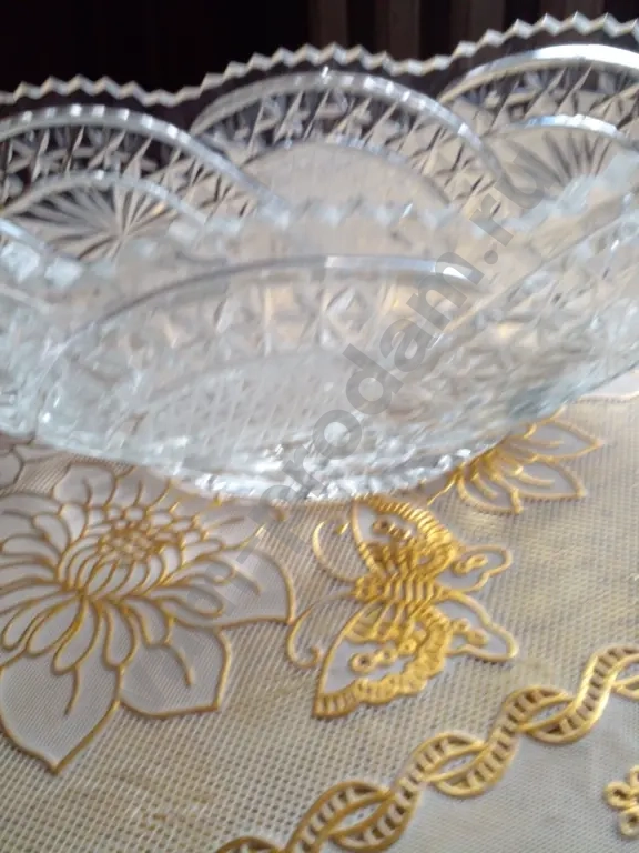 Ладья хрустальная новая блльшая