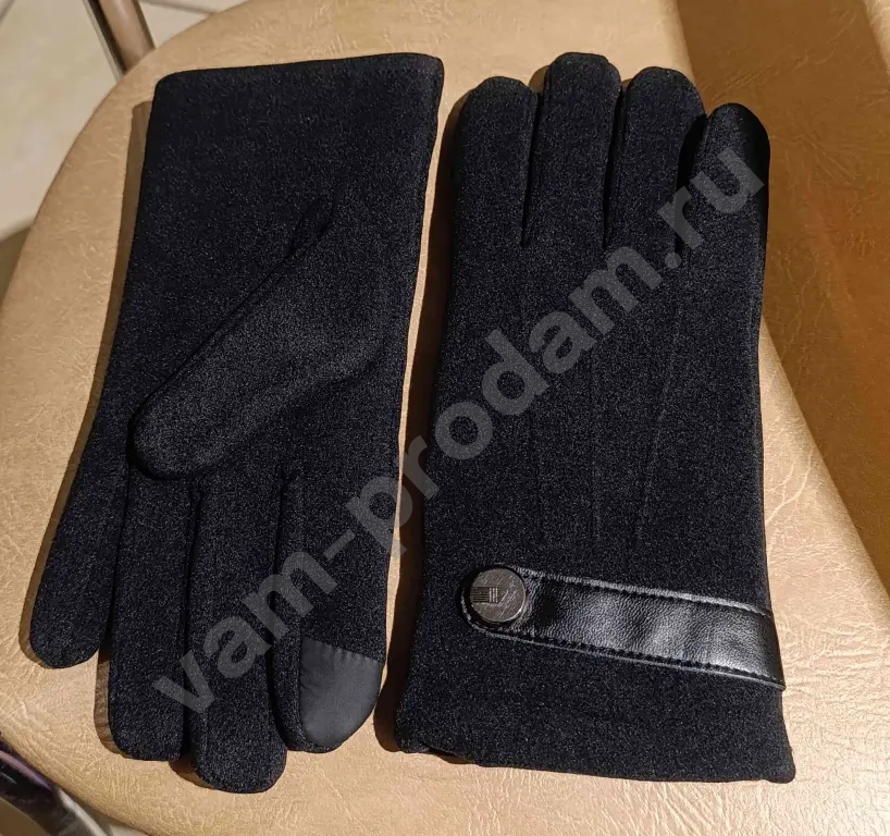 Зимние женские перчатки почти новые