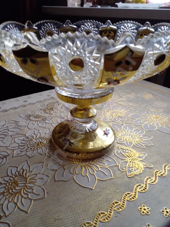 Ваза хрустальная для фруктов и конфет