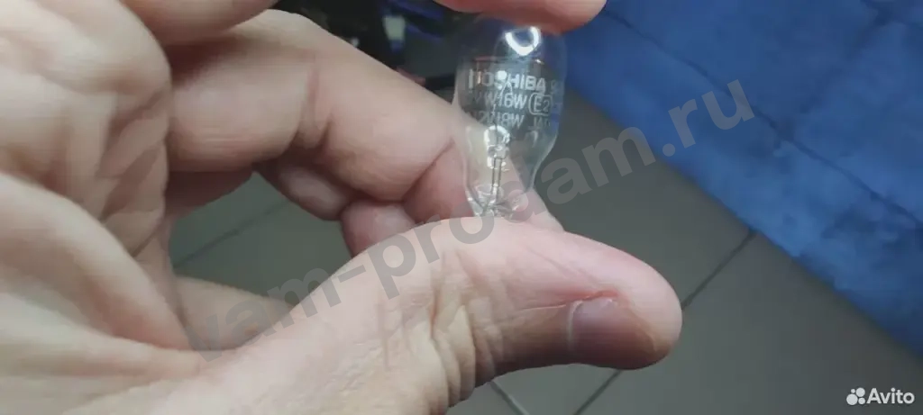 Лампа накаливания 12V W16W Nissan (toshiba)