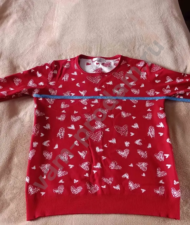 Женский свитер C.&Ot с сердечками 46-48р