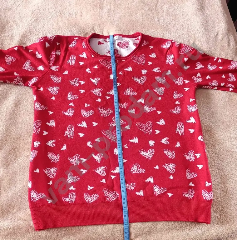 Женский свитер C.&Ot с сердечками 46-48р