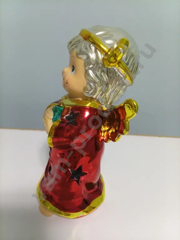 Декоративный ангел фарфор 17 см,елочные шары,маска