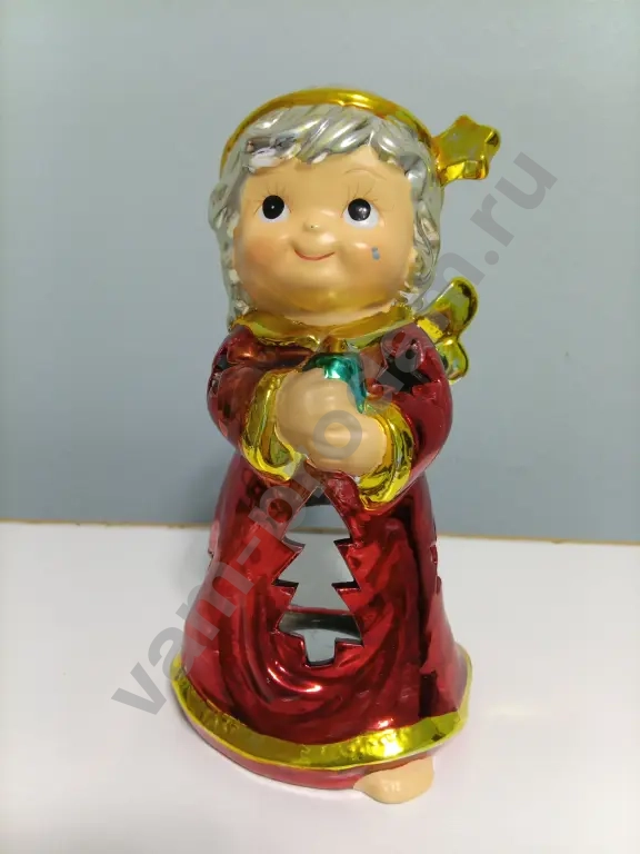 Декоративный ангел фарфор 17 см,елочные шары,маска