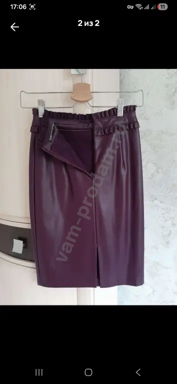 юбка кожа 40 размер
