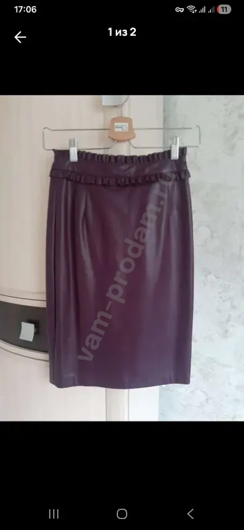 юбка кожа 40 размер