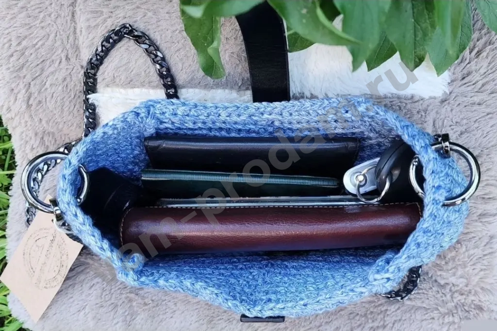 Cумка кросс-боди вязаная ручная работа