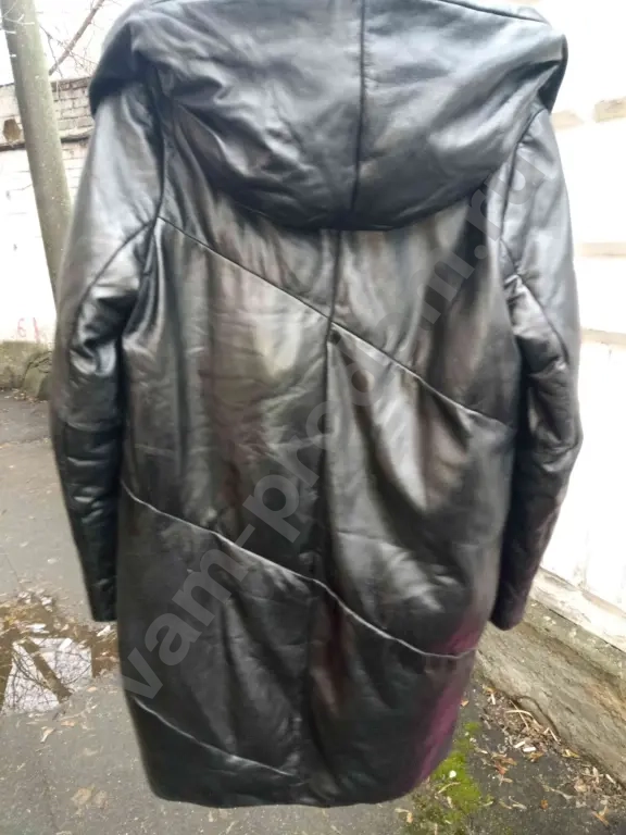 кожаное полупальто 46-48