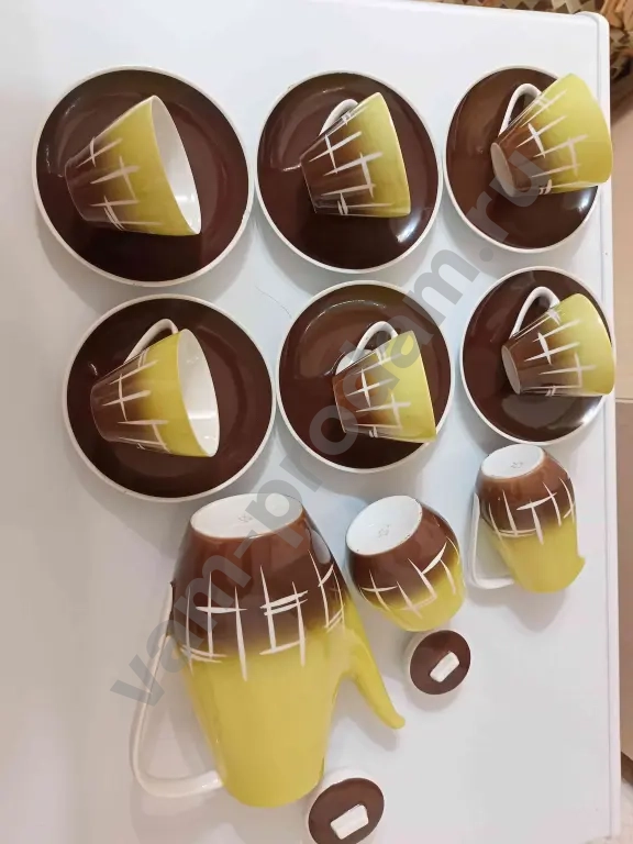 Кофейный сервиз СССР, Кахла, Kahla Германия, ГДР