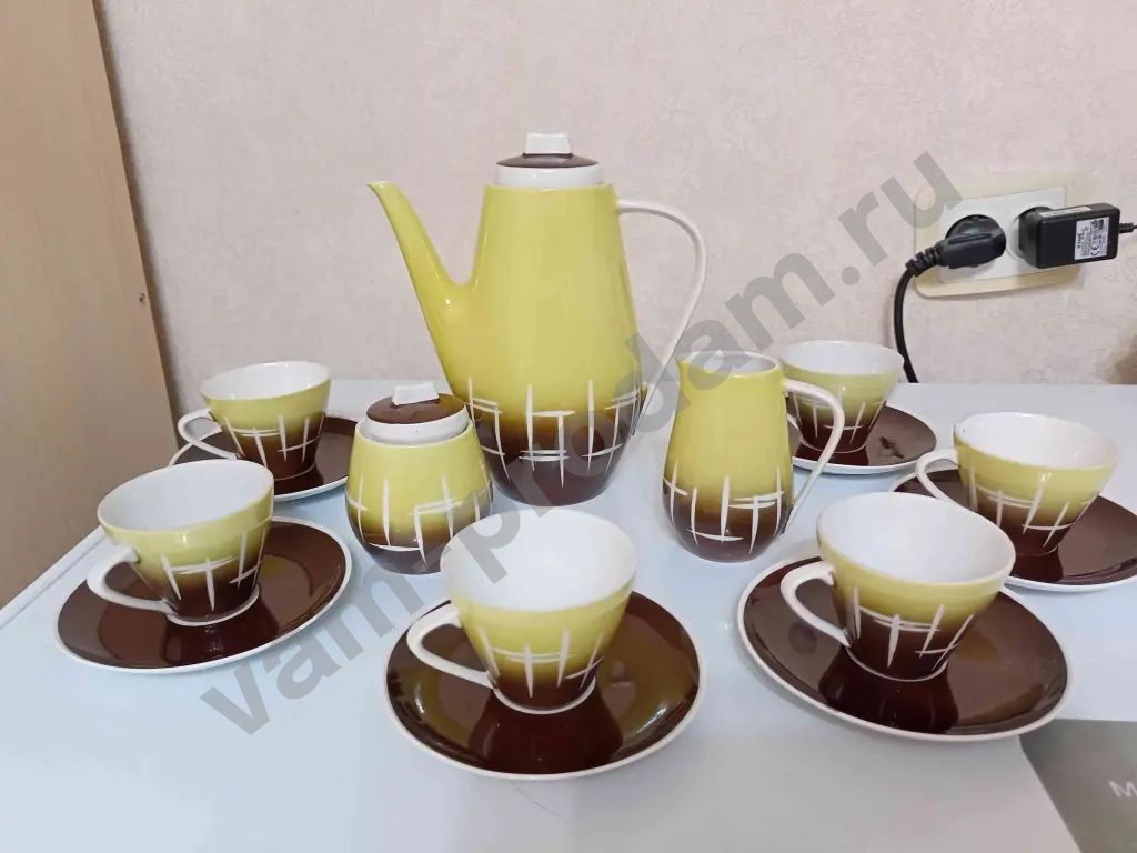 Кофейный сервиз СССР, Кахла, Kahla Германия, ГДР