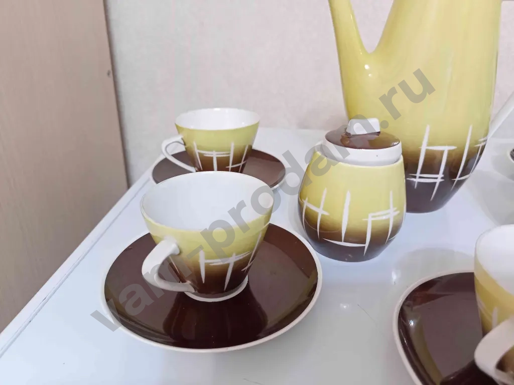 Кофейный сервиз СССР, Кахла, Kahla Германия, ГДР