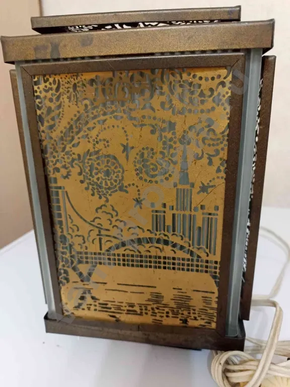 Светильник СССР Москва, ночник СССР вечерняя Москва,