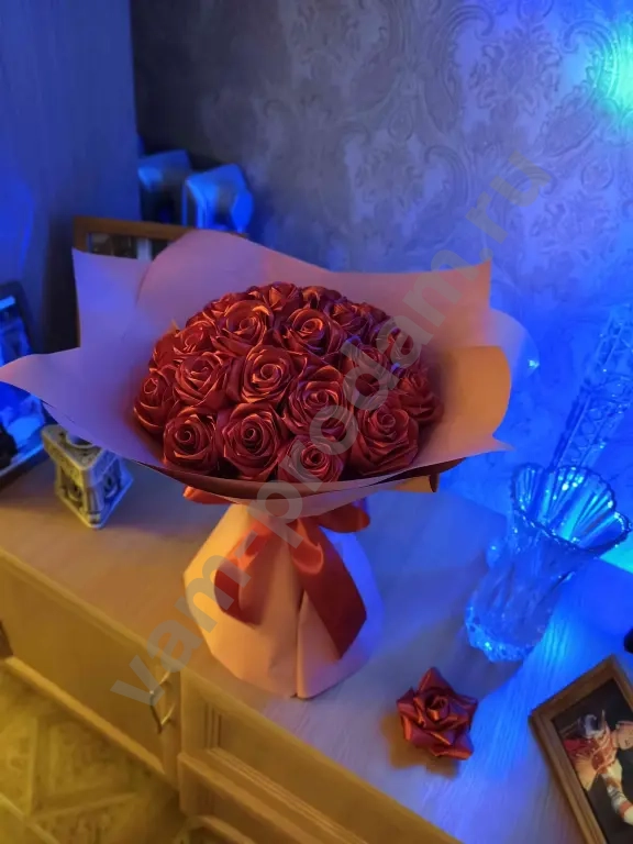 Букеты из атласных роз в наличии и под заказ!